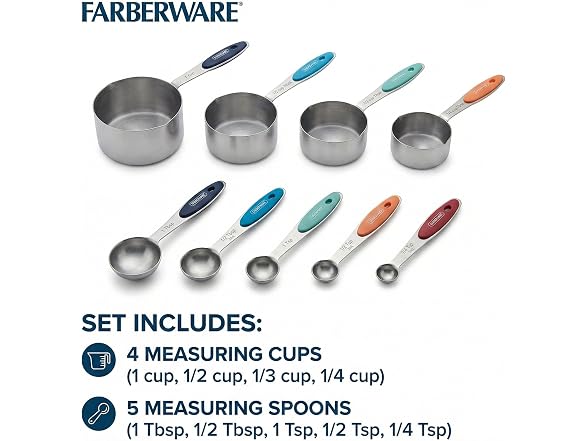Farberware Measuring Cups and Spoons Set