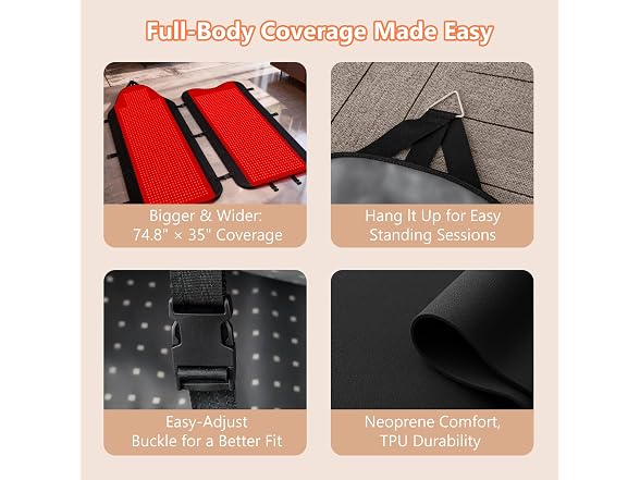 HomeCare 2026 Red Light Therapy Mat Full Body