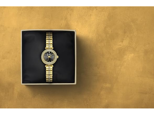 Jessica Simpson Watch Round Crystal Dial