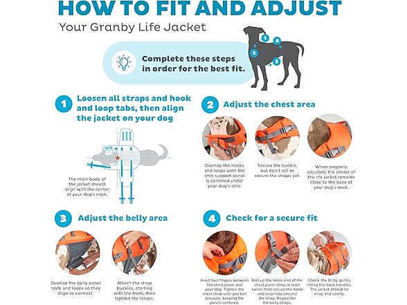 Outward Hound Granby Splash Orange Dog Life Jacket, XL