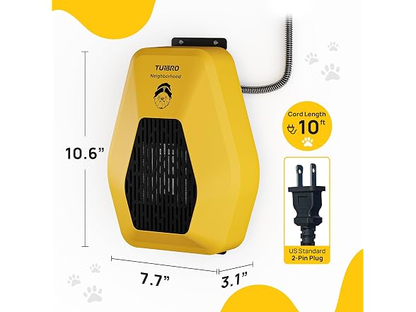 TURBRO Neighborhood Dog House Heater 800W