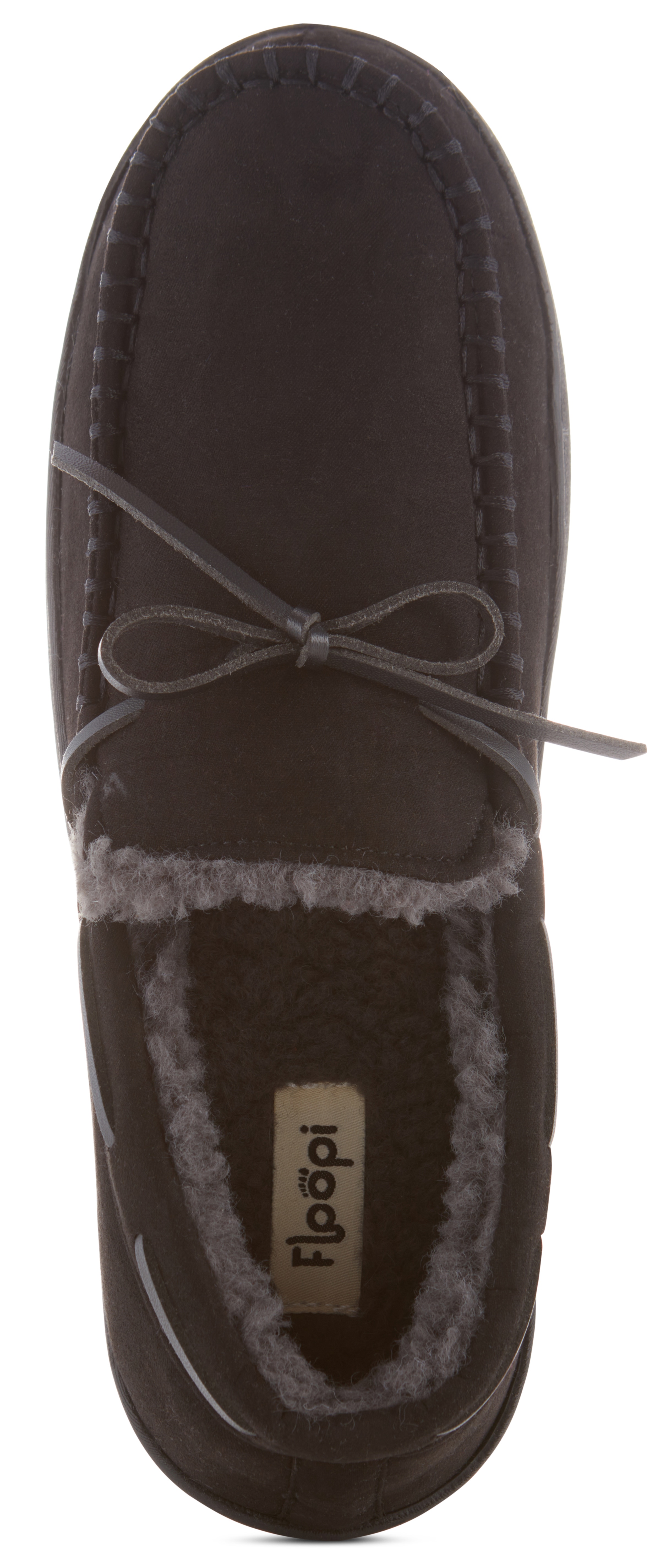 Floopi Men's Moccasin Slipper with Bow - Gallery 19