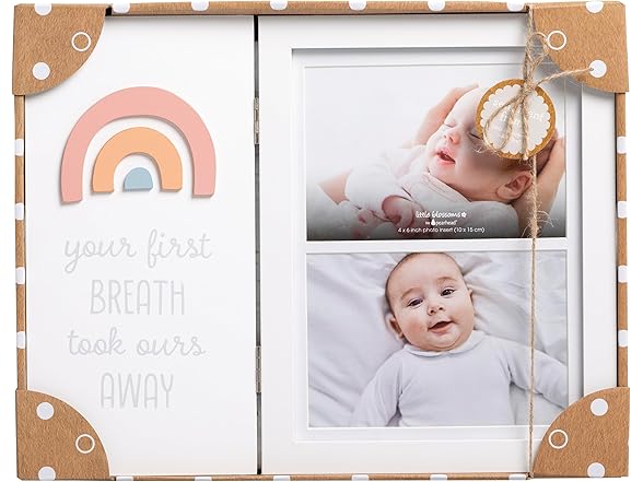 Little Blossoms Rainbow Baby Photo Frame