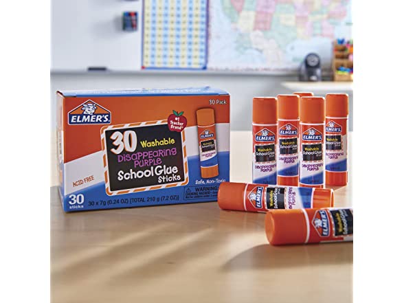 Elmer's Disappearing Purple School Glue Sticks