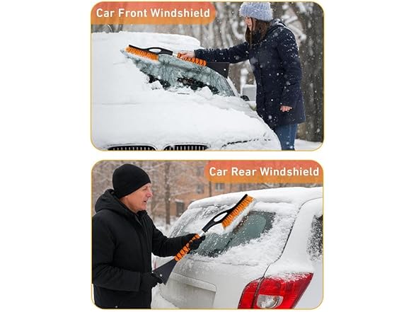 Aluminum Ice Scraper & Snow Brush 27