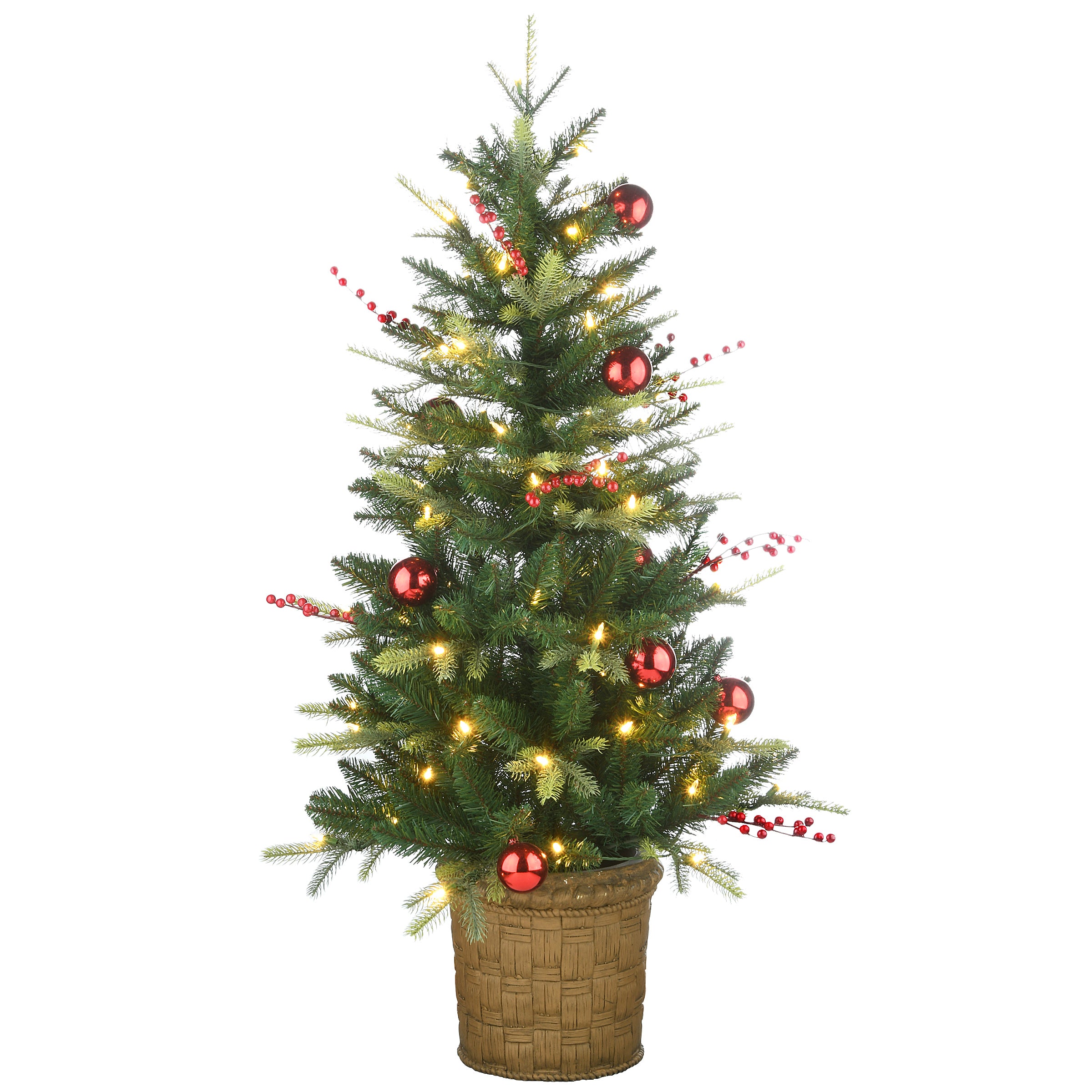National Tree Company 4 ft. Pre-Lit Scotch Creek Tree - Gallery 2