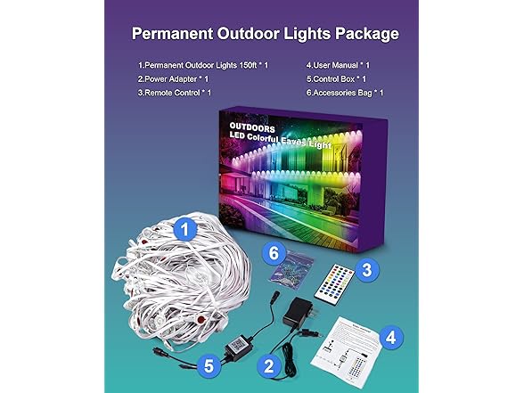 XINKAITE Permanent Outdoor Lights