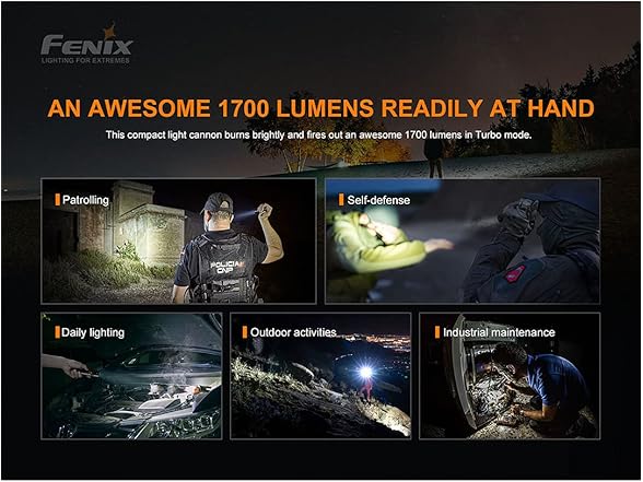 Fenix PD35 v3.0 Tactical Flashlight Rechargeable