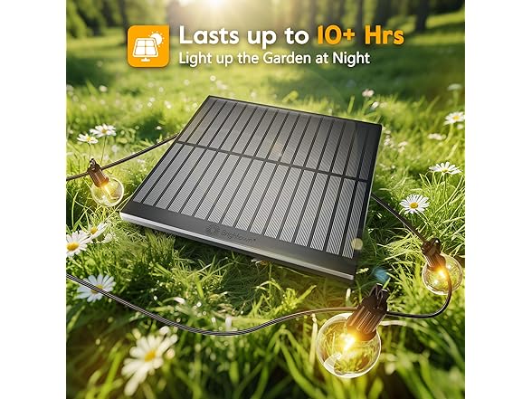 Minetom 158FT Solar String Lights Outdoor