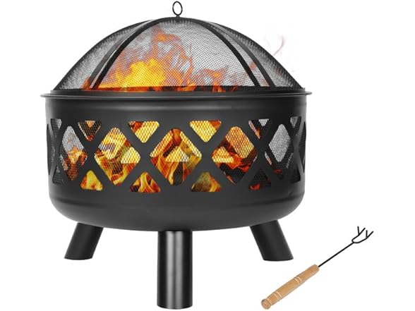 Red Mountain Valley 30'' Outdoor Wood Burning Fire Pit