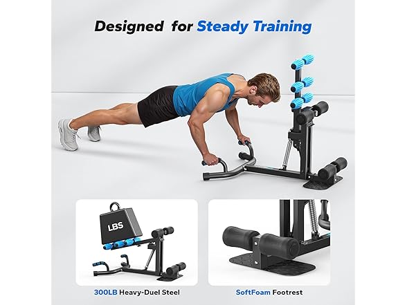 Black/Blue Deep Squat Machine