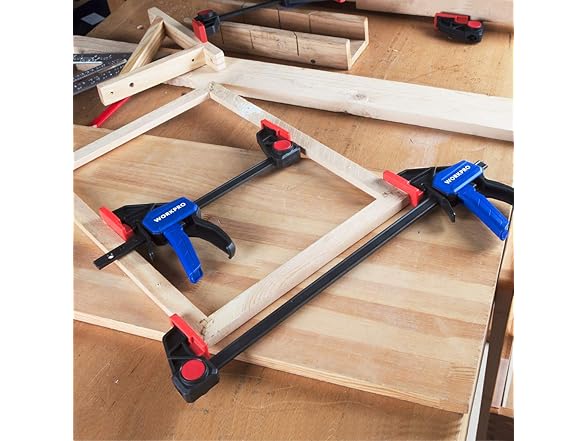 WORKPRO Bar Clamps for Woodworking Blue