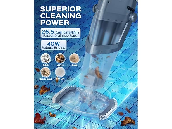 Dolplets Pool Vacuum Deep Navy Blue