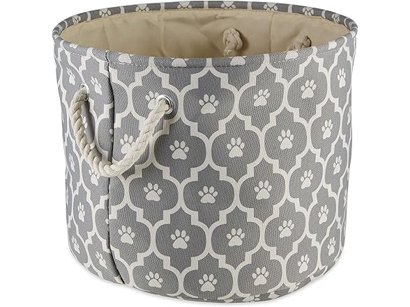 Bone Dry Pet Storage Paw Print Bin