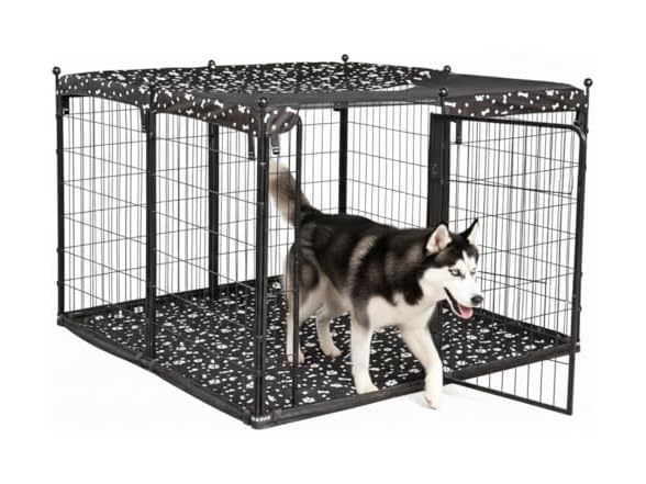 Portable Dog Playpen 53"L x 53"W x 36"H