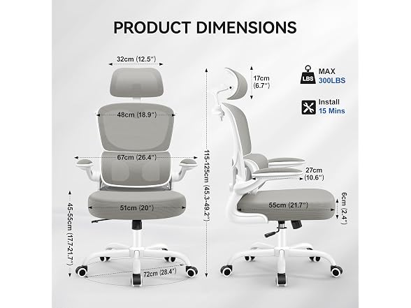ALLGOD W0893 AG2504H Ergonomic Office Chair3 (Open Box)