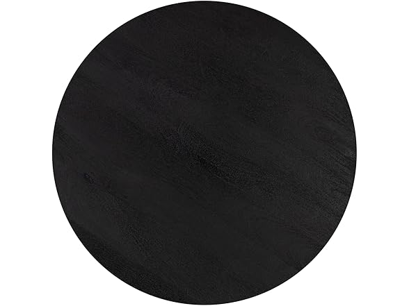 Canarm Ltd. Everton 22” Black Mango Wood Round Side Table