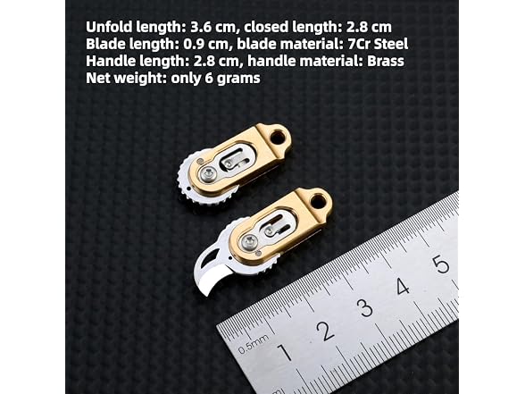 KUNSON GAR-69 (2 Pack)Tiny EDC Folding Pocket Knife