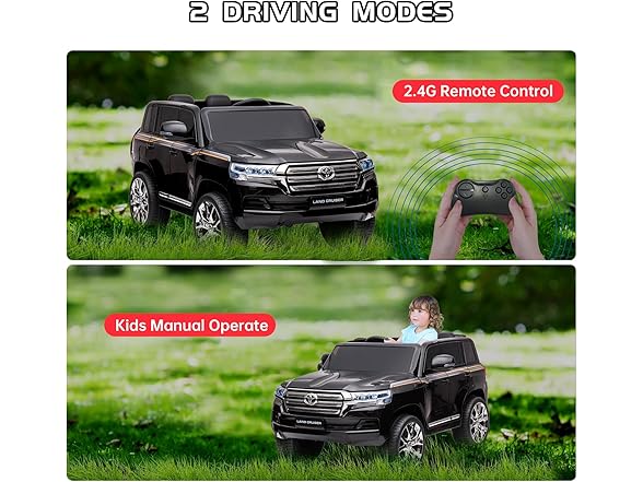 12V Kids Ride on Car, SXYCMY Electric Police Car Battery Powered