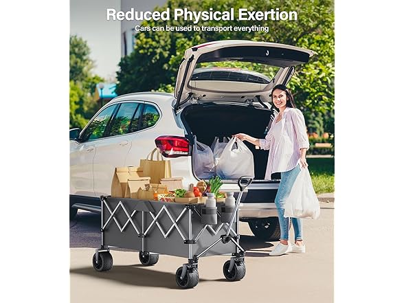 Everyfun 440Lbs Collapsible Wagon Cart