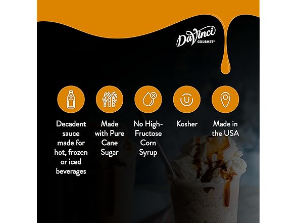 DaVinci Gourmet Chocolate Sauce, 128 oz.