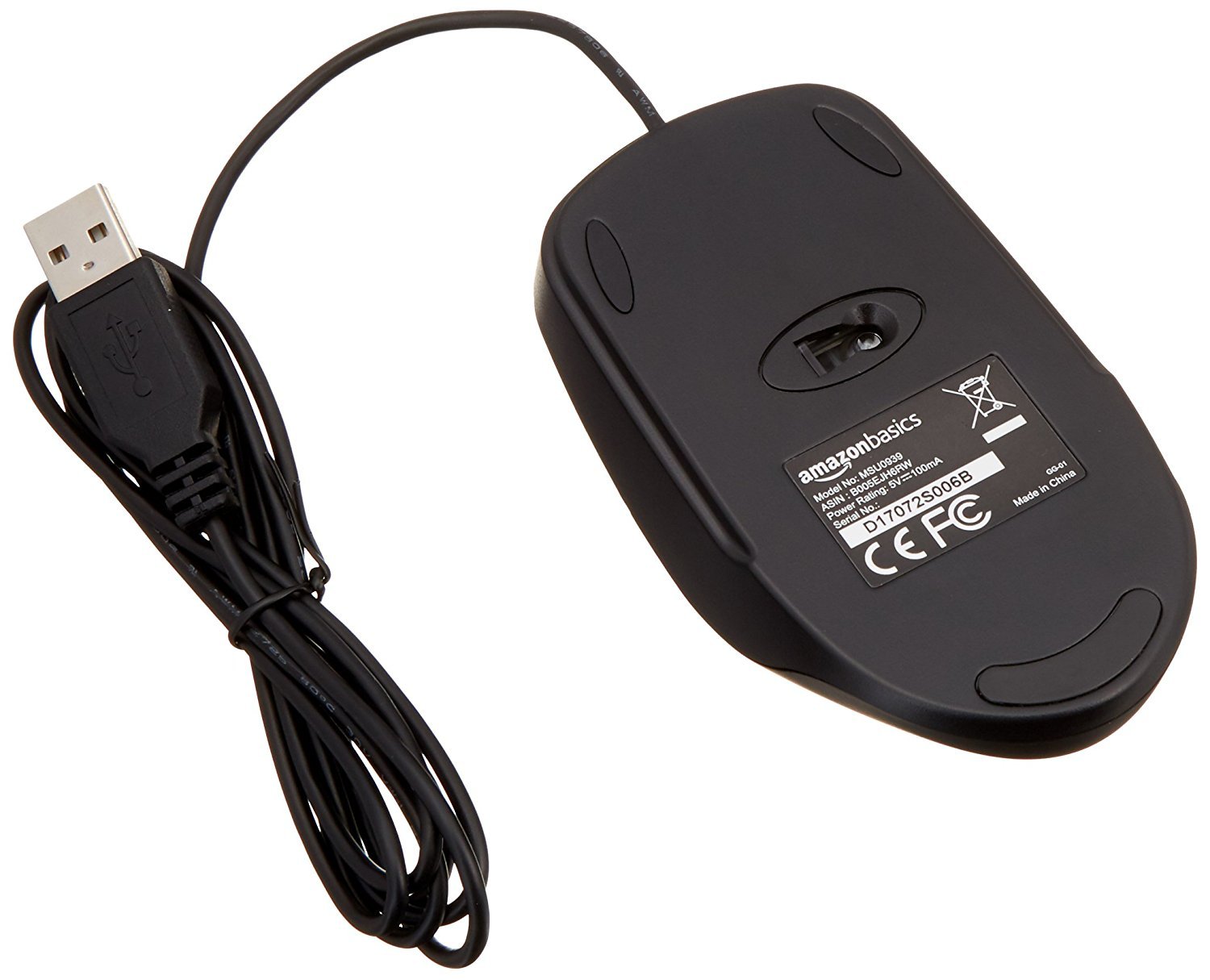 AmazonBasics 3-Button Wired USB Mouse - Gallery 5