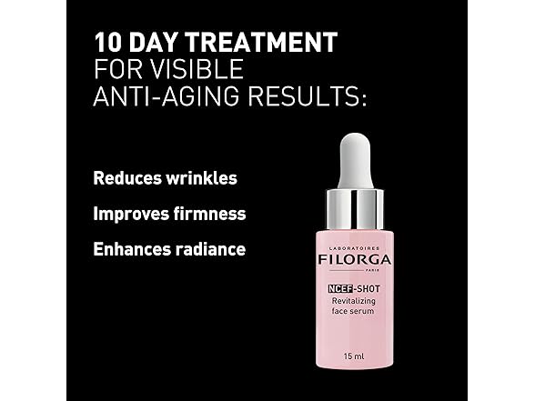 Filorga NCEF-Shot Anti-Aging Serum, Concentrated Wrinkle Reducing Treatment