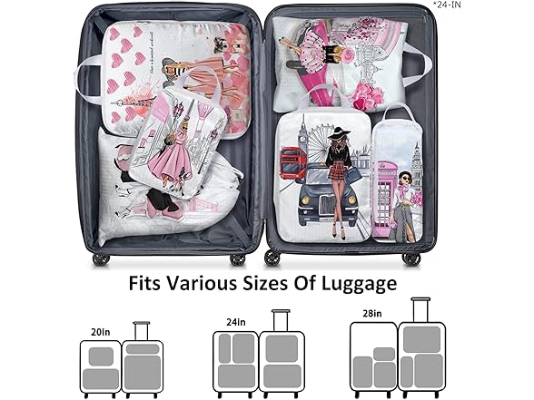 beautype 6 Set Compression Packing Cube
