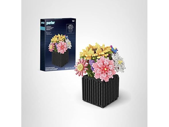 Perler Wildflower Bouquet 3D Fused Bead Kit