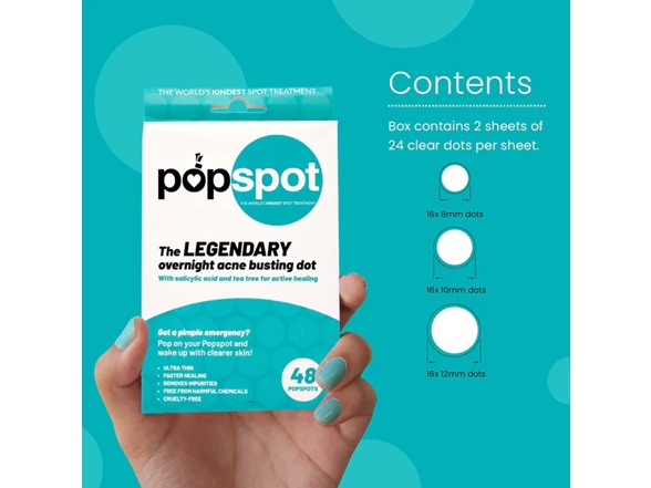(3 Pack) Popspot Overnight Acne Busting Dots 45ct box