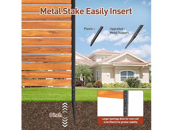 GREENER Privacy Screens 2PCS 38" W x 42" H Shutter Style