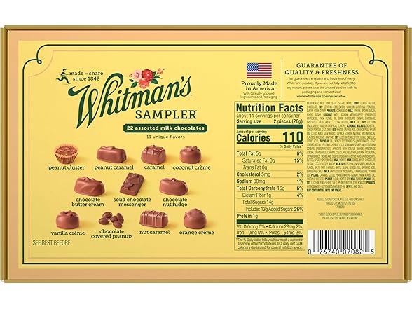 Whitmans Sampler Milk Choc Gift Box 10oz
