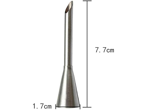 Aeyistry 2 Pcs Cream Icing Piping Nozzle