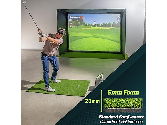 GoSports Golf Hitting Mat PRO 5x3 ft 5 mm