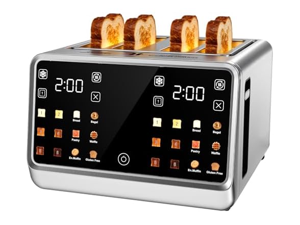 Foyoconven 4 Slice Touch Screen Toaster