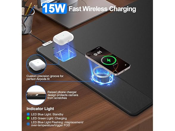 abc.mat Magnetic Wireless Charging Pad