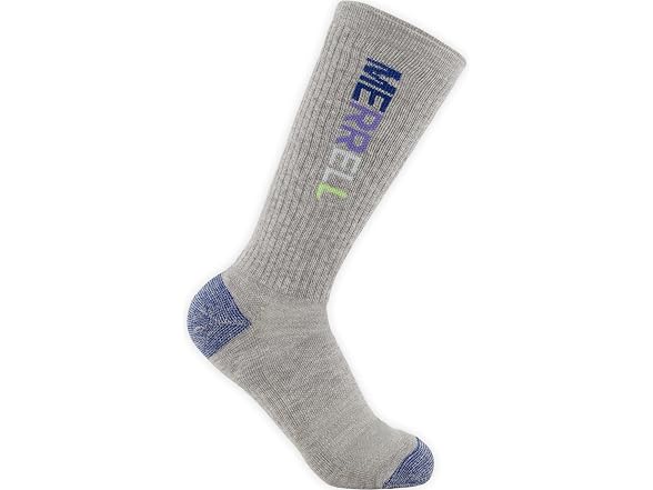Merrell Unisex 3-pack Trekker Outdoor Crew Socks