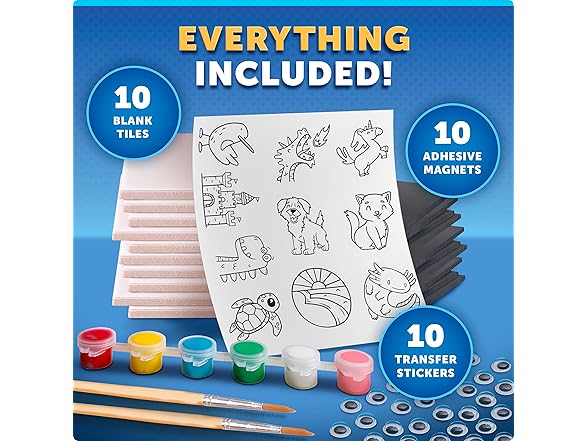 Blue Marble Magnetic Tile Art Craft Kit