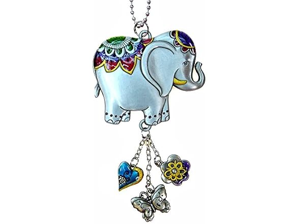 Ganz Car Charm Color Art Lucky Elephant