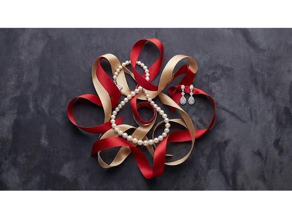 Gold & Red Satin Ribbon 1" x 4 Rolls