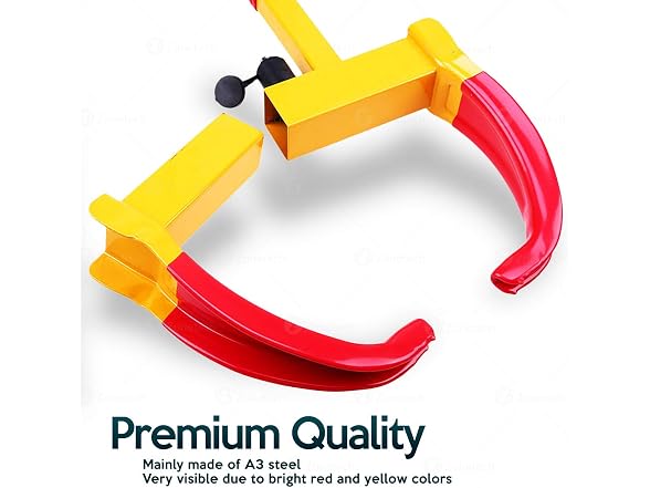 Zone Tech WL0002-2 Wheel Lock Security Tire Clamp 2 Pac