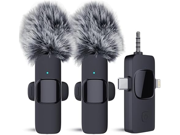 HITROLINK Wireless Lavalier Microphone w/ Cover