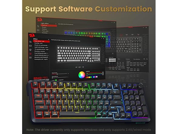 Redragon RGB Wireless Keyboard