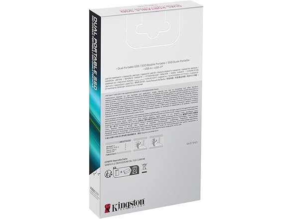 Kingston 2TB Dual USB-A/C Portable SSD