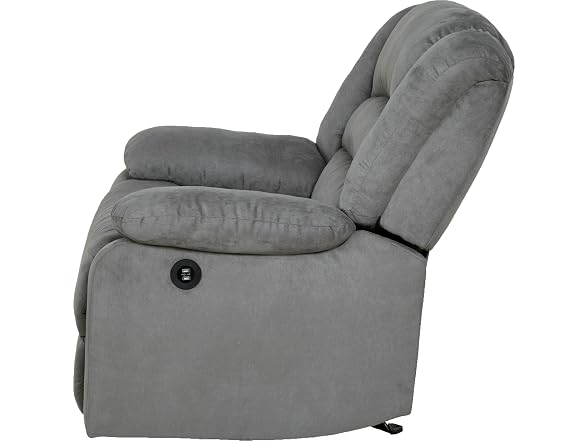 Relaxzen Massaging Rocker Recliner, Gray