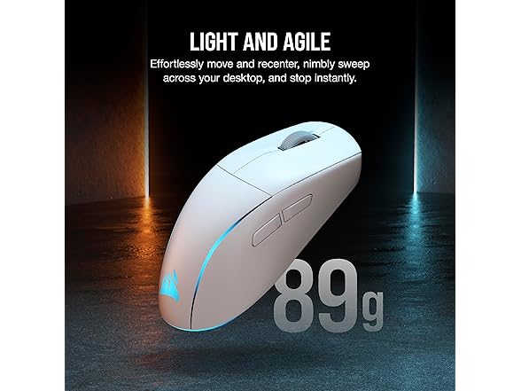 Corsair M75 Wireless RGB Gaming Mouse, White