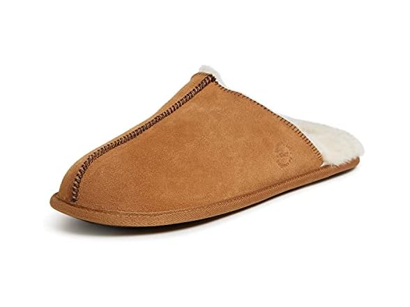 Dearfoams Men's Bradford Suede Slipper
