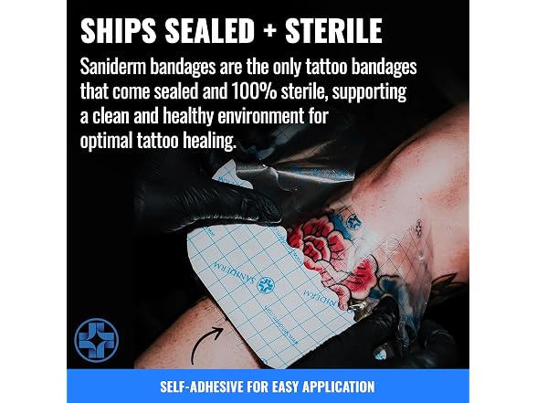 Saniderm Tattoo Aftercare Bandage 6x8 3 Sheets