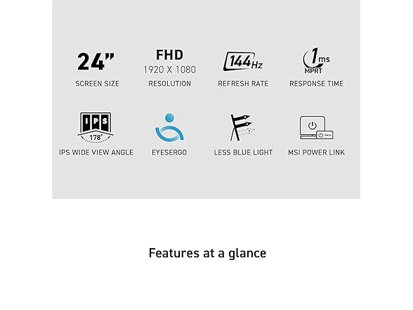 MSI 24" FHD Monitor | PRO MP243L E14