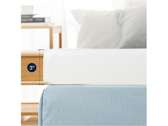 Best Price Mattress 3 Inch Gel Memory Foam, Cal King